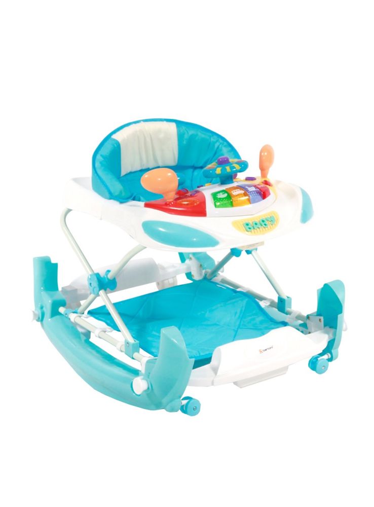 Premergator 2 in 1 Bertoni cu lumini si jucarii muzicale, Albastru