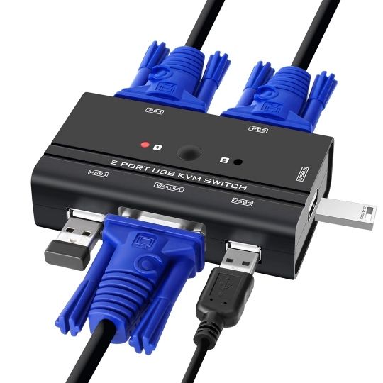 Tcnewcl 2 Port KVM Switch VGA
