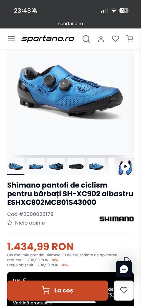 Pantofi/incaltaminte ciclism MTB Shimano S-phyre SH-XC902M