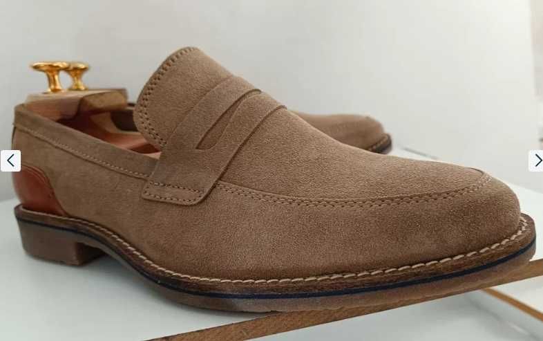 Pantofi loafer 45 penny premium Senator NOI piele naturala moale