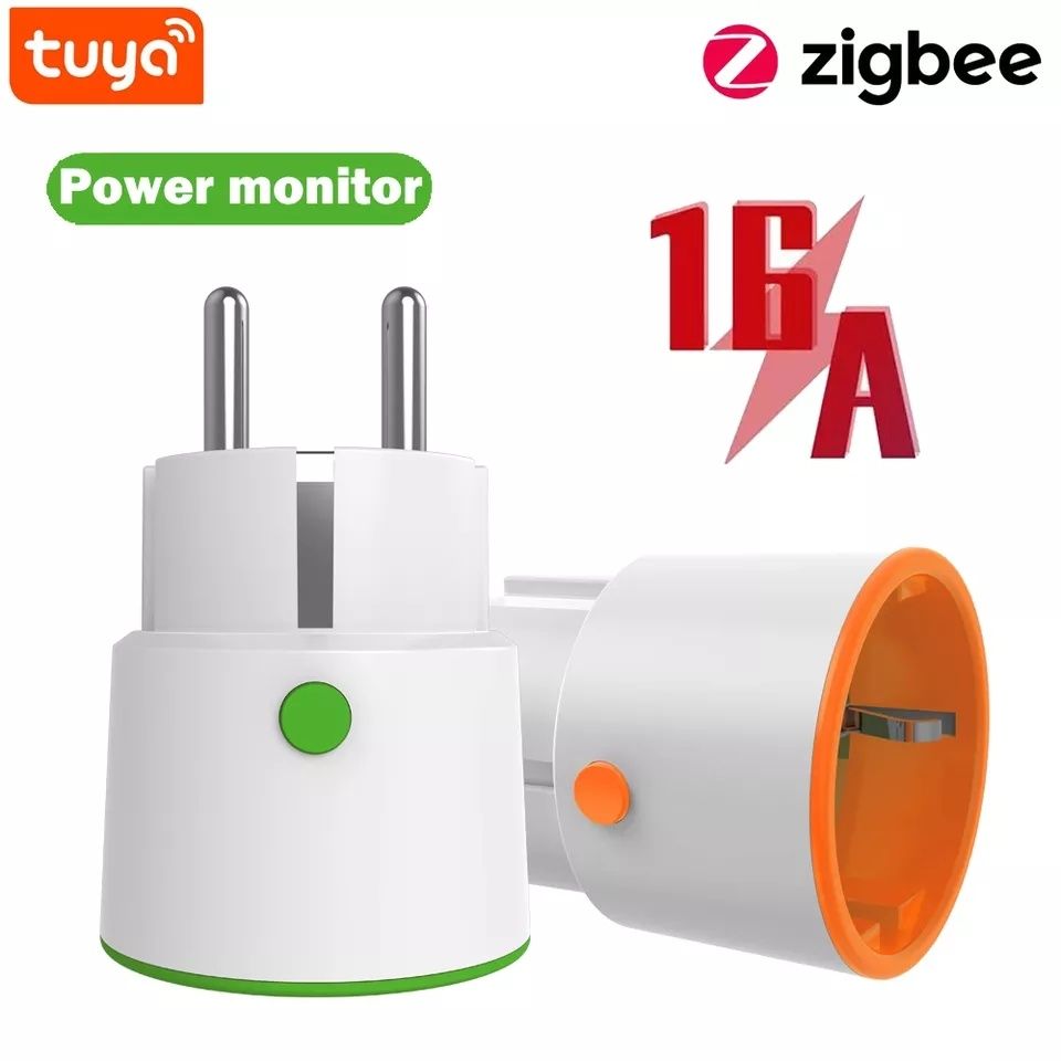 Компактни Tuya/Smartlife ZigBee смарт контакти 16А 3680W