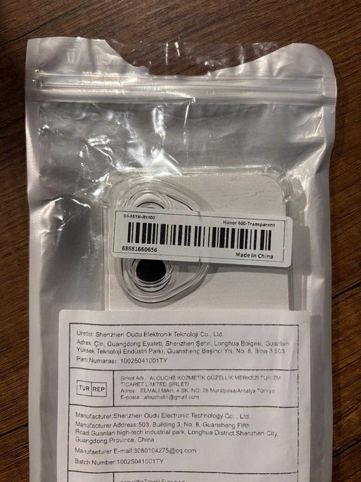 Husă transparentă Honor 400 5G cu protecție cameră