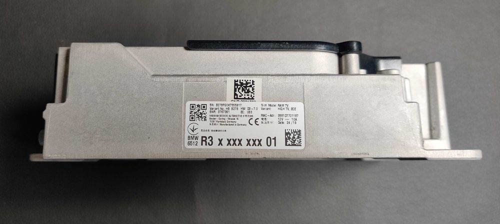 Modul audio RAM BMW B278 HW D3-7.0 High TV G01 G05 G16 G20 G30 G80 G82