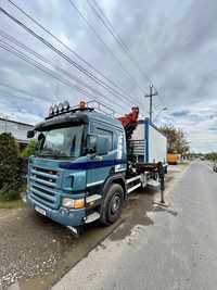 Inchiriere Camion cu Macara Automacara Transport Containere Utilaje