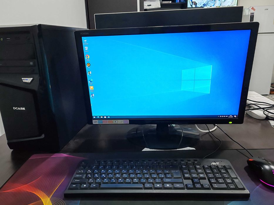 компьютер i3 9100 8/256 24 монитор