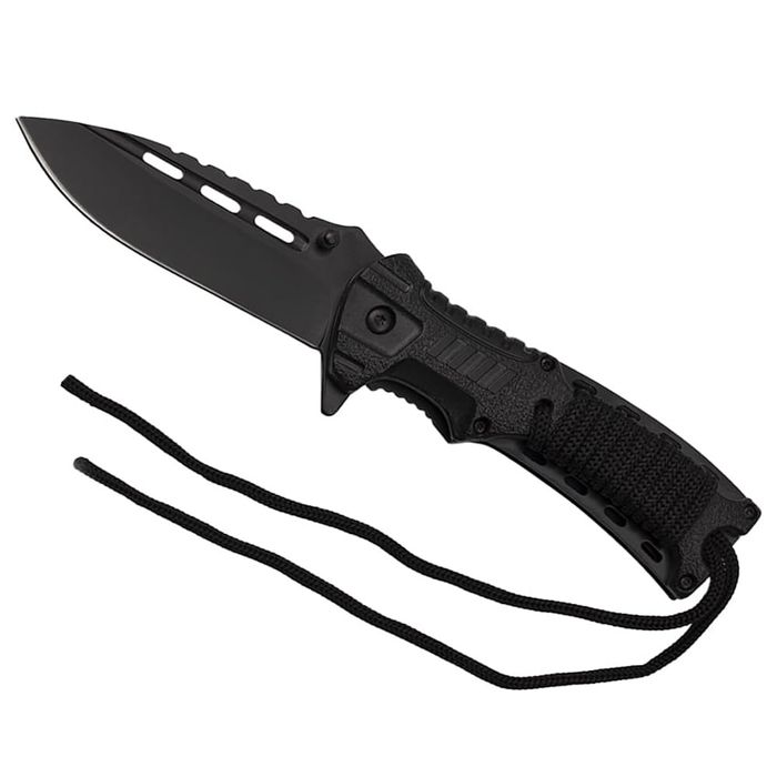 Briceag de vanatoare IdeallStore®, Silent Future, otel, 21 cm, negru