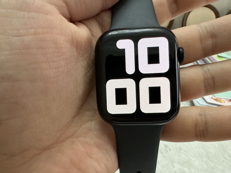 Apple watch 9 45 синий почти новый 100% заряд