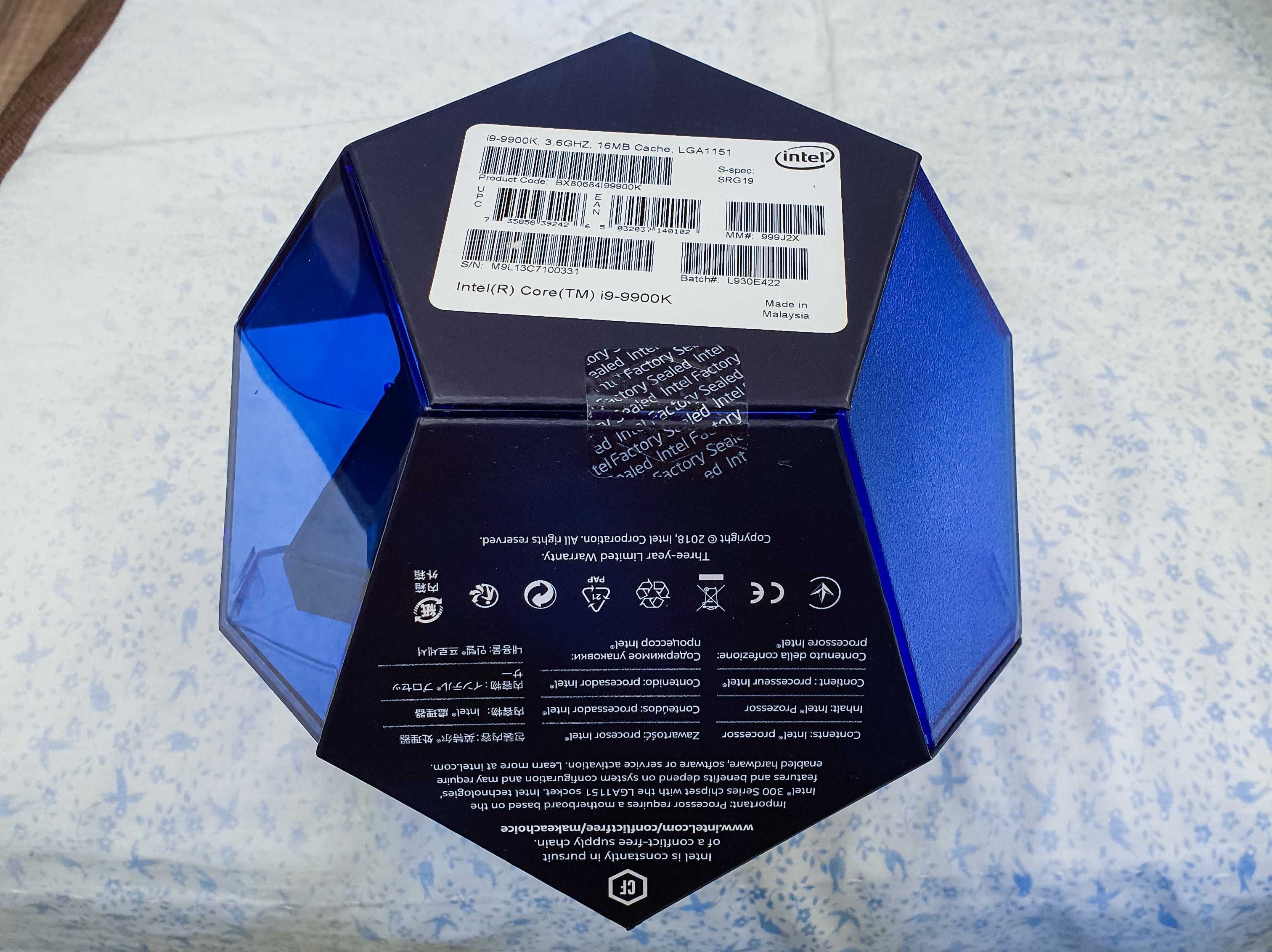 (DELIDED) Intel® Core™ i9-9900K 5.00 GHz 16MB Cache