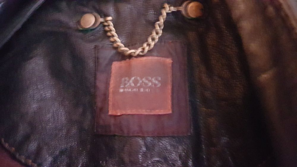 Оригинално кожено яке HUGO BOSS