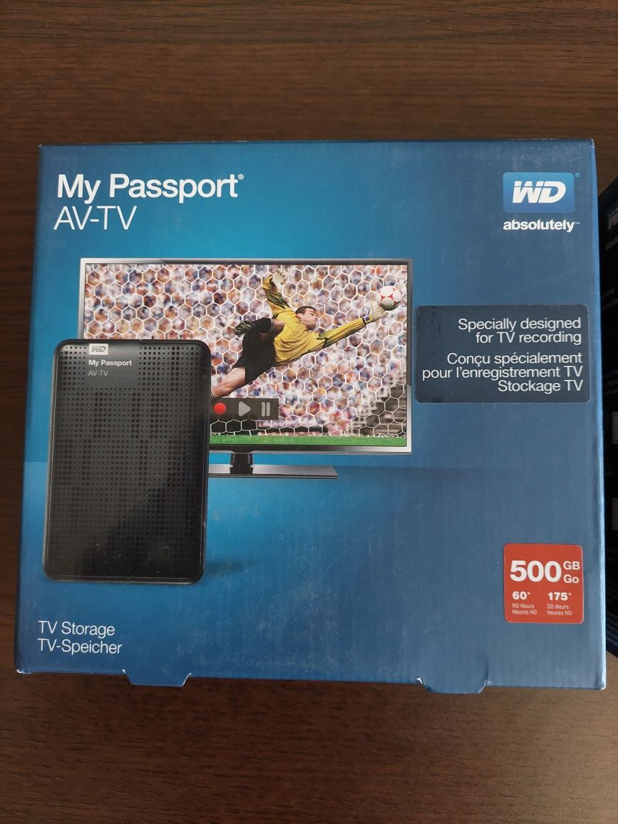 Western digital 500gb av-tv noi sigilate