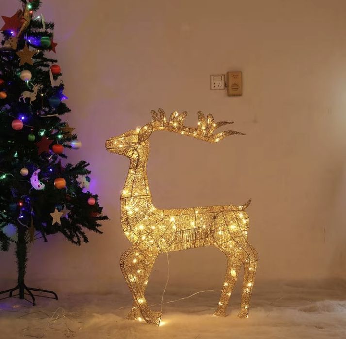 Светодиодные олени, новогодний декор