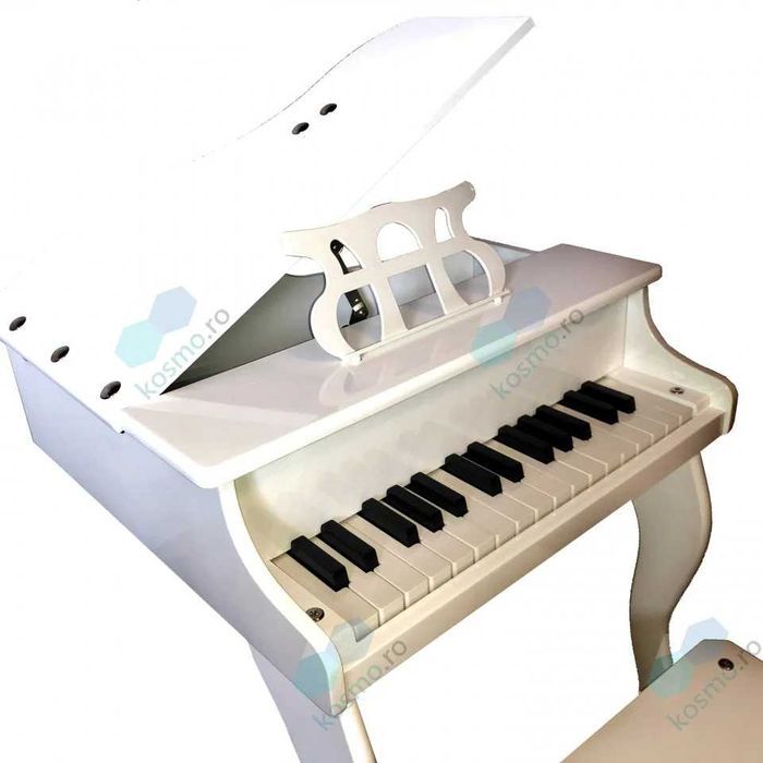 Pian in miniatura tip xilofon 30 clape, copii 3-7 ani, Scaun, MDF+ABS