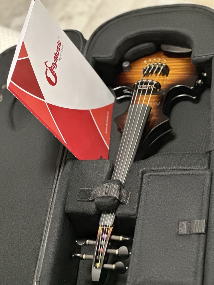 Vioară ZETA NOUĂ JLP5 FUSION - Originală Fly Music - Garantie 3 ANI