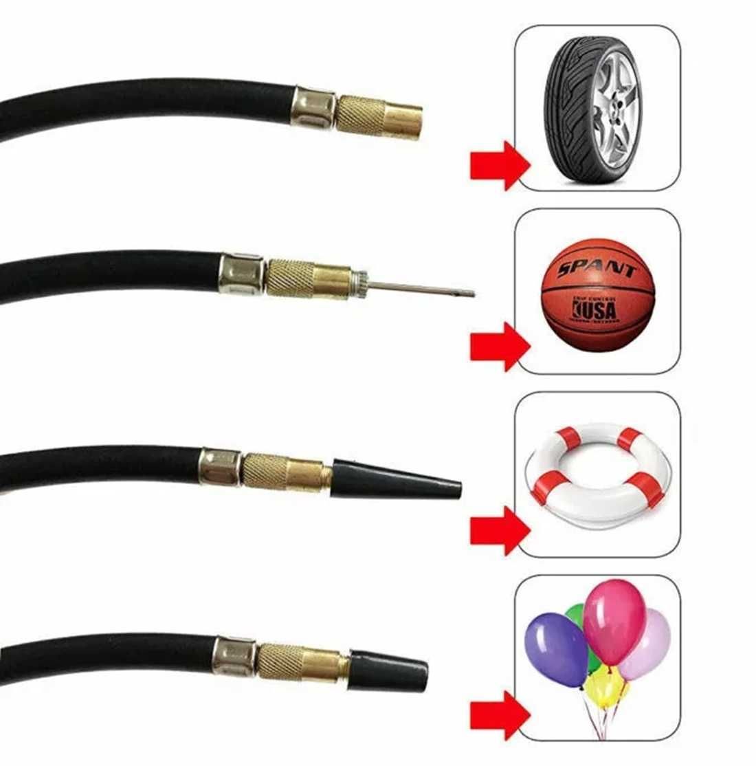 Метален компресор с манометър за гуми - 12V/120W