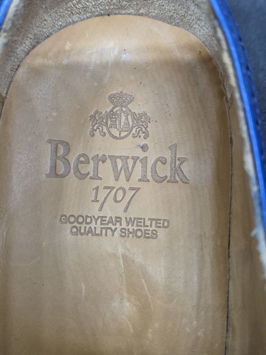 Berwick 1707 Leon Azul 3565 Broque Cap Toe Derby, UK 6,5/EUR 40
