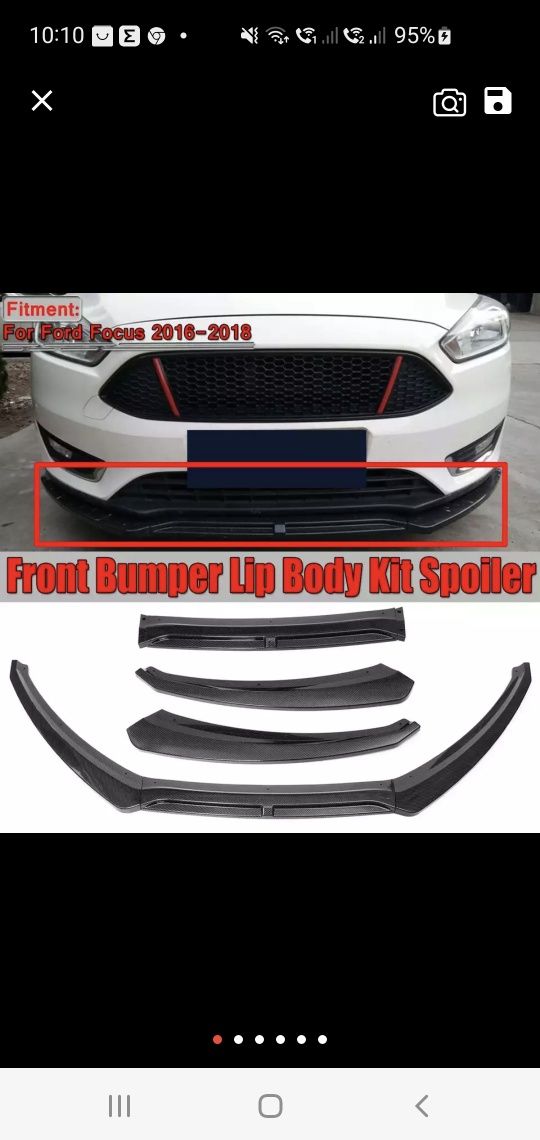 Kit tunning spoiler Ford Focus