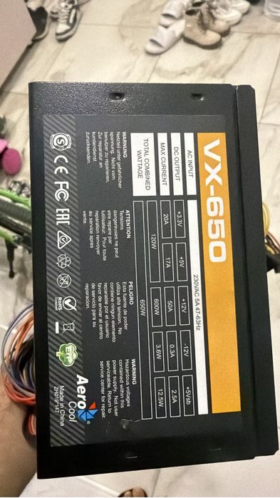 Aerocool 650w, 500W, 450W, 400W блоки питания