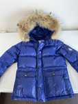 Geaca Moncler din puf cu blana de raton asiatic originala