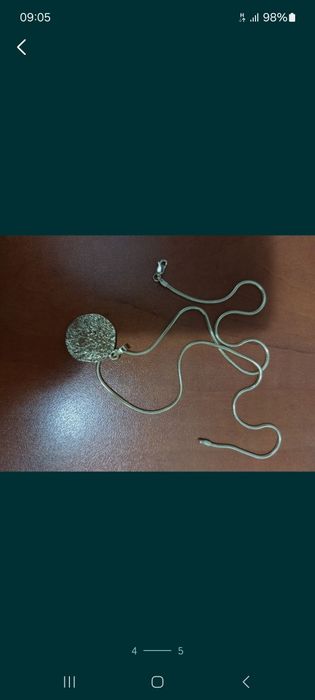 Lanț cu pandantiv din aur de 14k