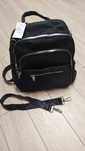 Ghiozdan-rucsac negru, material textil fâș