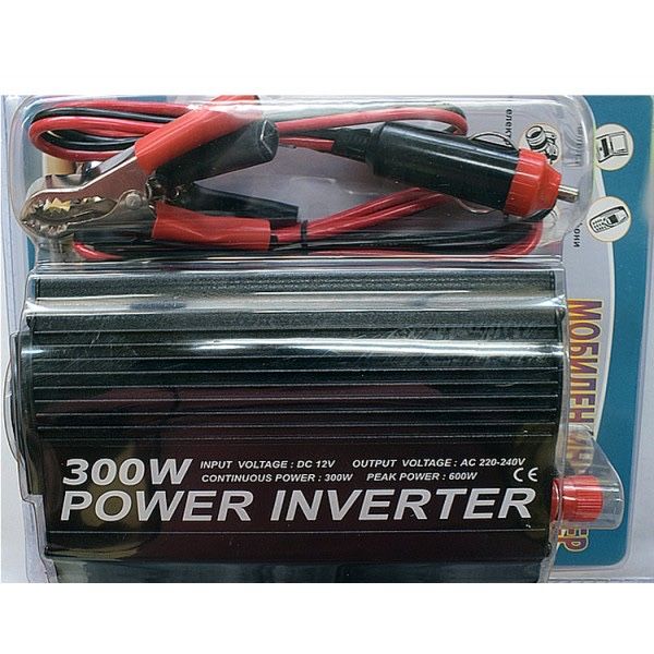 Автомобилен преобразувател 12V на 220V 300W – инвертор
