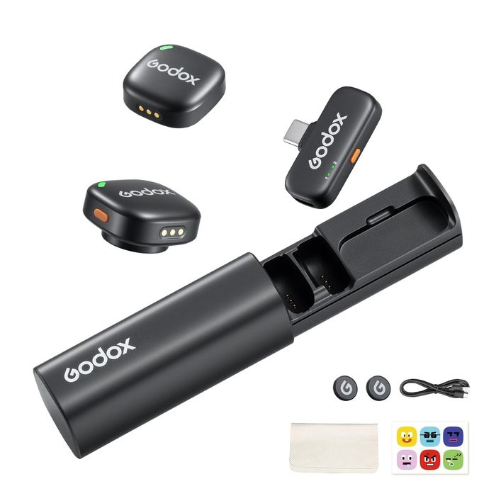 Godox C01 Kit2 — 2 Микрофона с Шумоподавлением до 300 м. Есть доставка