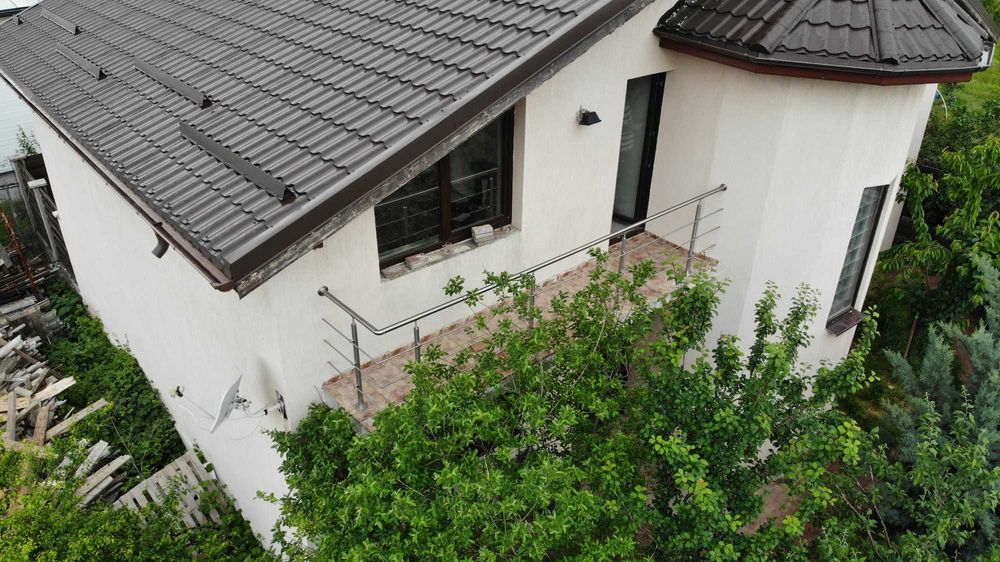 balustrada inox cu sau fara sticla, montaj inclus