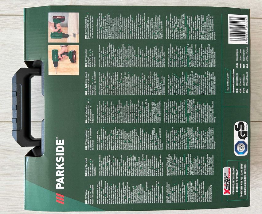 Masina insurubat/gaurit Parkside PBSA 20-Li A1+ acumulator+ incarcator