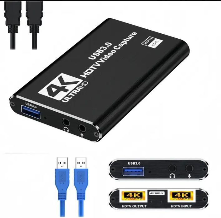 Placă de Captură Video 4K HDTV, Suportă 1080P 60FPS