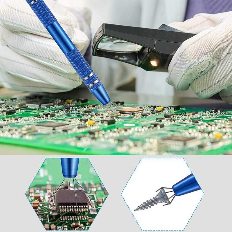Instrument pentru extragere circuite integrate extractor cu 4 ghiare