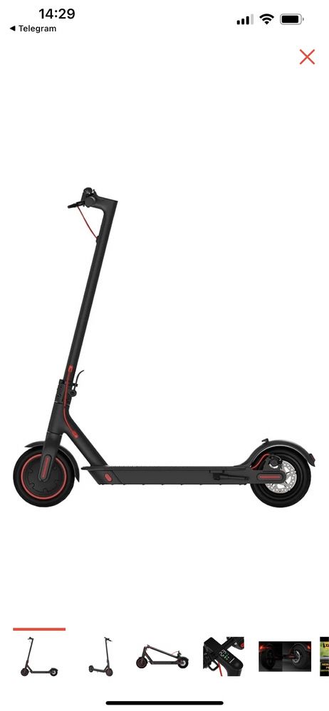 Самокат Xiaomi MiJia Smart Electric Scooter Pro M365 черный