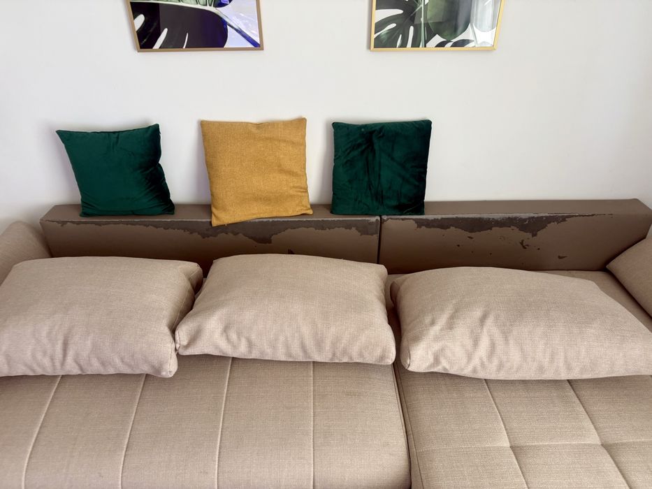 Coltar extensibil Mobexpert cu lada de depozitare 270x185 cm