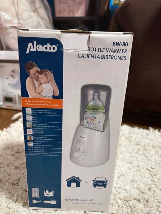 Încălzitor biberoane Alecto BW-80 + adaptor mașina