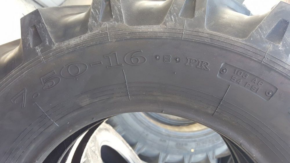 Cauciucuri tractiune 7.50-16 OZKA cu 8 pliuri anvelope groase agricole