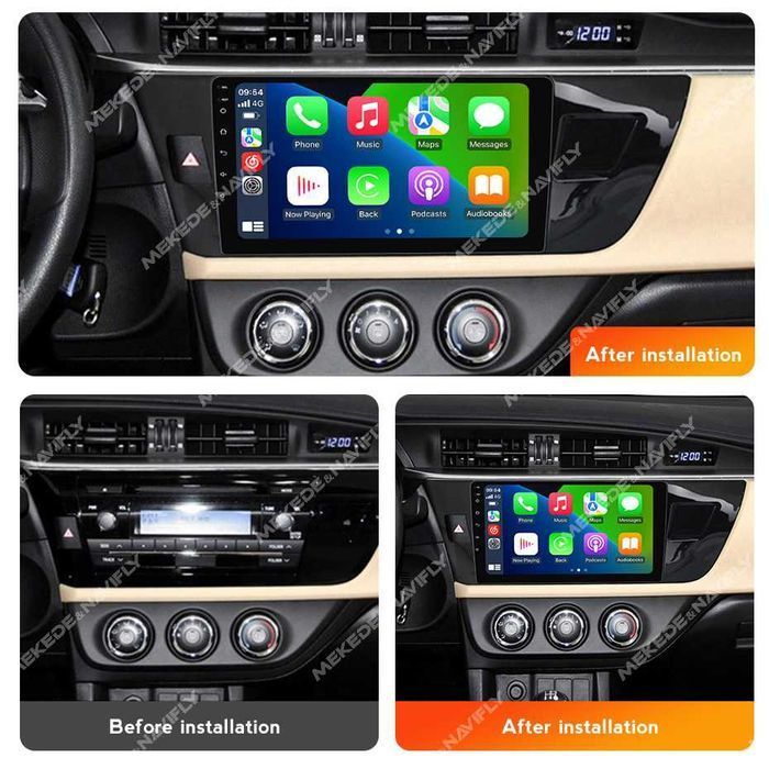 NAVIGATIE ANDROID 14 Toyota COROLLA 2012 - 2017 1/8 Gb CarPlay