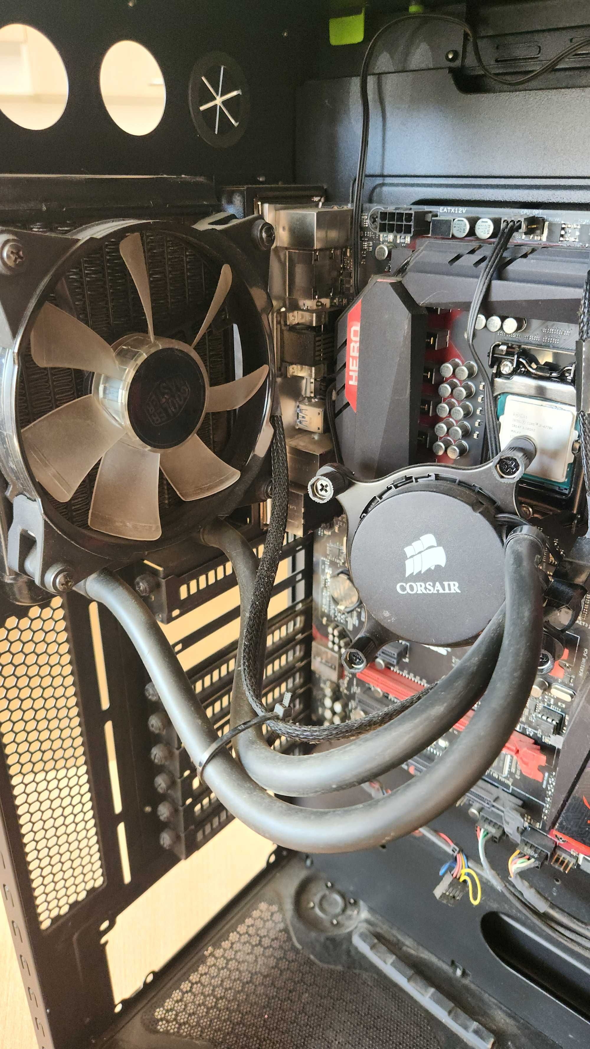 Кутия за компютър cooler master/asus maximus 7 / i7-4770к/corsair cw