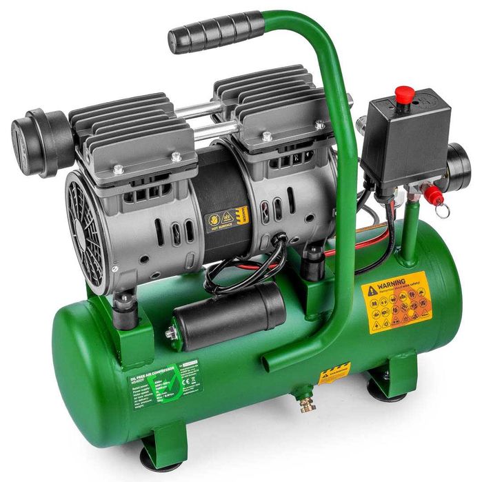 Compresor de aer silentios Wuber, putere 550W, rezervor 9L