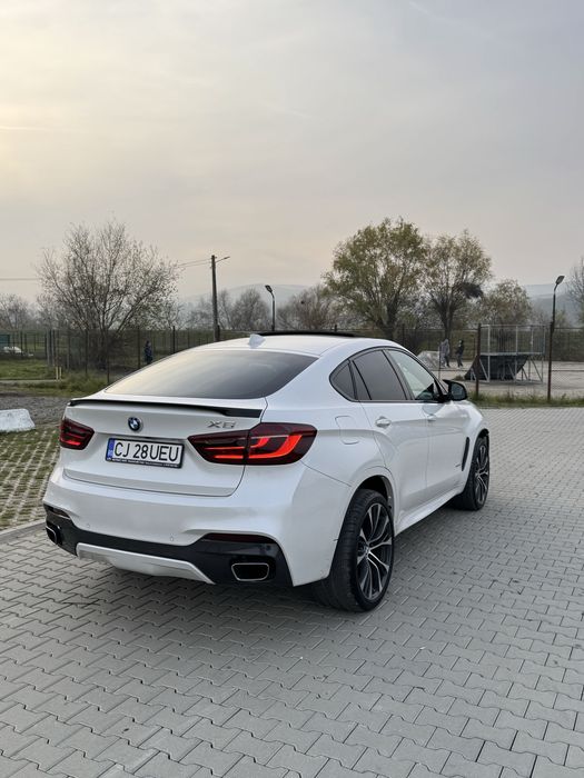 BMW X6 35i  306 Cai An-08.2018 Alb Perlat - Dotari de Top!!!