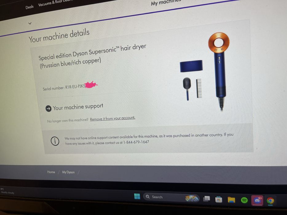 Dyson Supersonic HD08 – nou, serial number activat, garanție oficială