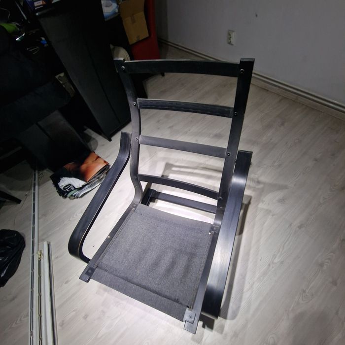 Fotoliu Poang Ikea negru