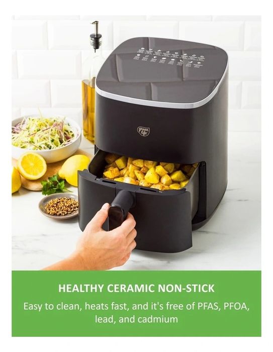 Продавам Аir Fryer Green life.Нов, нарушена опаковка. Еър фрайър.