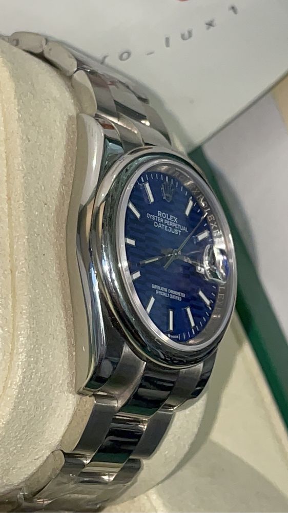 Rolex datejust 36 NEW MODEL 2021 Blue navy Monogram dial