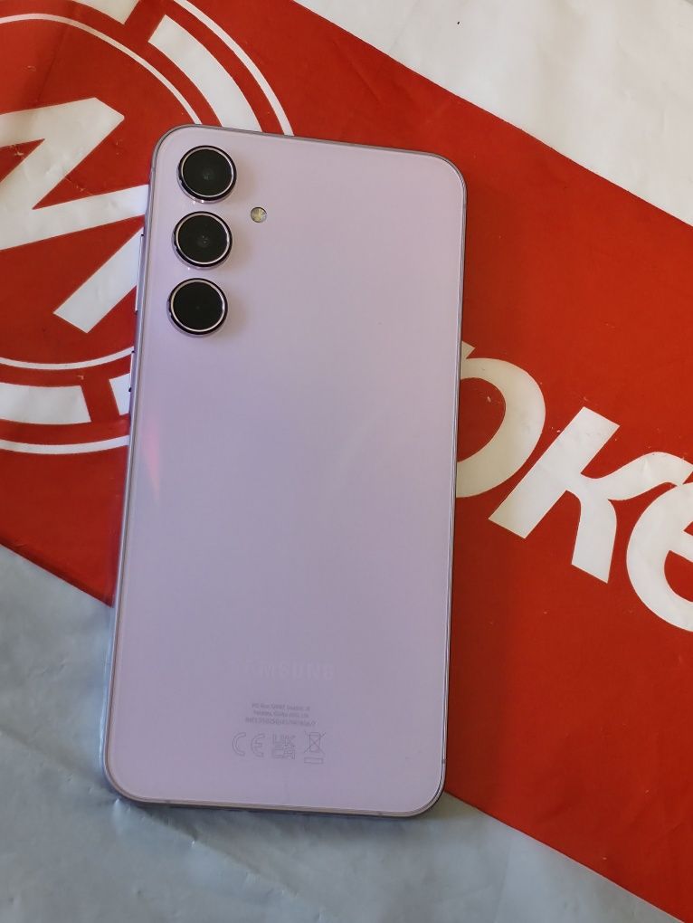 КАТО НОВ 128GB Samsung A55 5G Техномаркет Гаранция 2027 Lilac