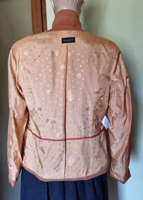 Blazer/sacou Windsor, angora 60%, lana 40%, bej camel, marimea m-l