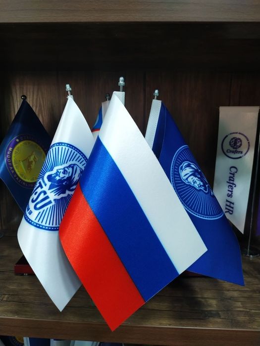 Флаг  Bayroq sublimacia pecat xizmati Лента Выпускников