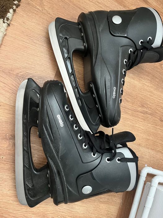 Patine gheață fit 50 Oxelo negru marimea 41