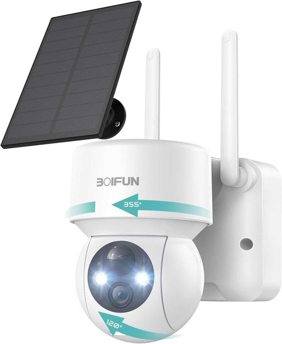 BOIFUN  DQ201 Безжична външна камера със Соларен панел