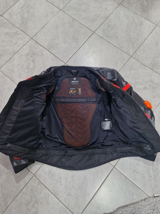 Geaca moto Seca SRS 2 Fluo Red/Camo/Marimea 54