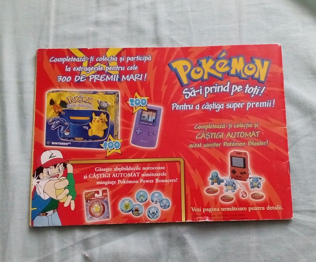 album colectie POKEMON Chipita 2001