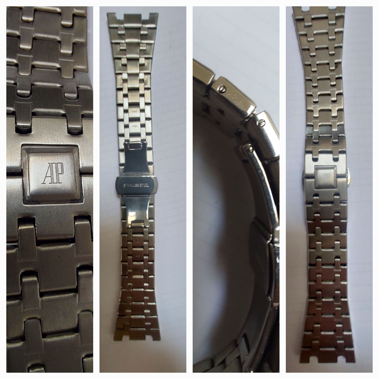 Curea silicon, bratara, ax telescop Audemars Piguet model "Royal Oak"